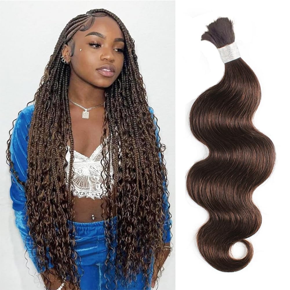 Human Hair Braiding Body Wave Bulk Boho Box Braids No Weft Curly Hair Extensions 100g