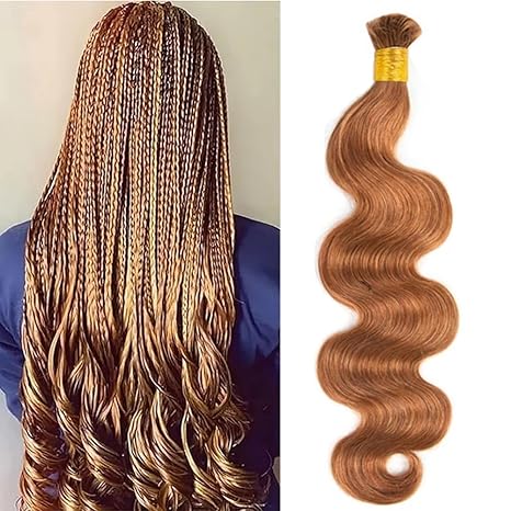 Human Hair Braiding Body Wave Bulk Boho Box Braids No Weft Curly Hair Extensions 100g