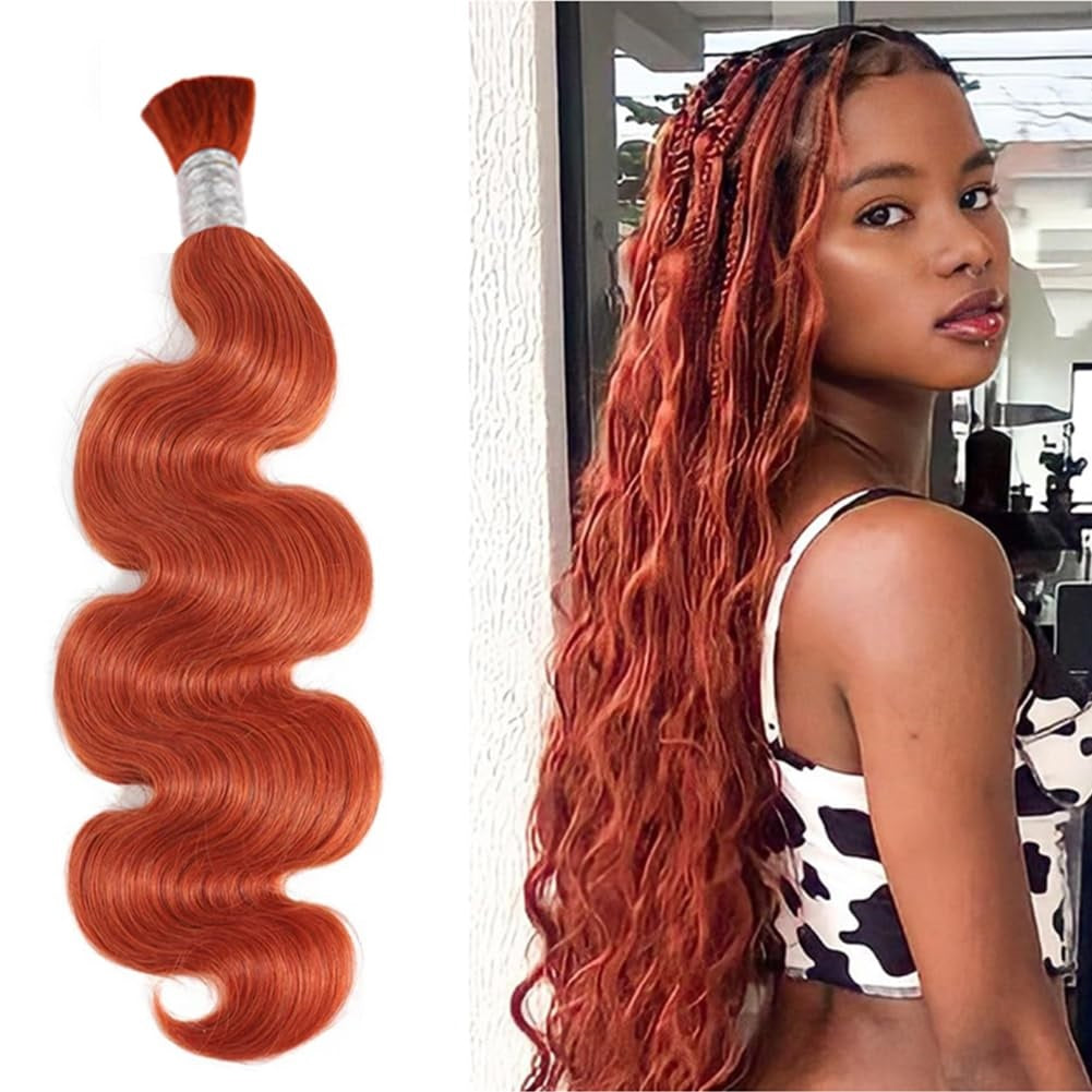 Human Hair Braiding Body Wave Bulk Boho Box Braids No Weft Curly Hair Extensions 100g