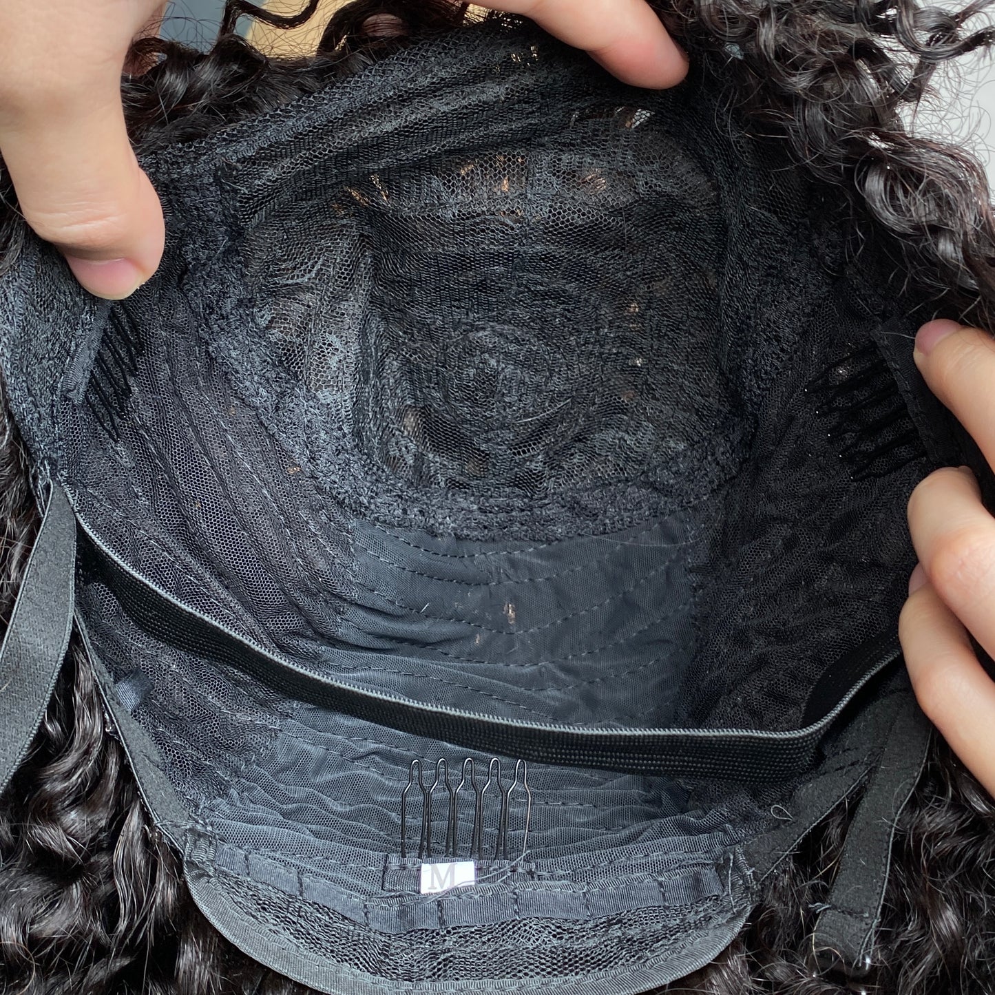Raw Remy Human Hair Afro 4B Kinky Curly Regular Bang Wig 8-30 Inch