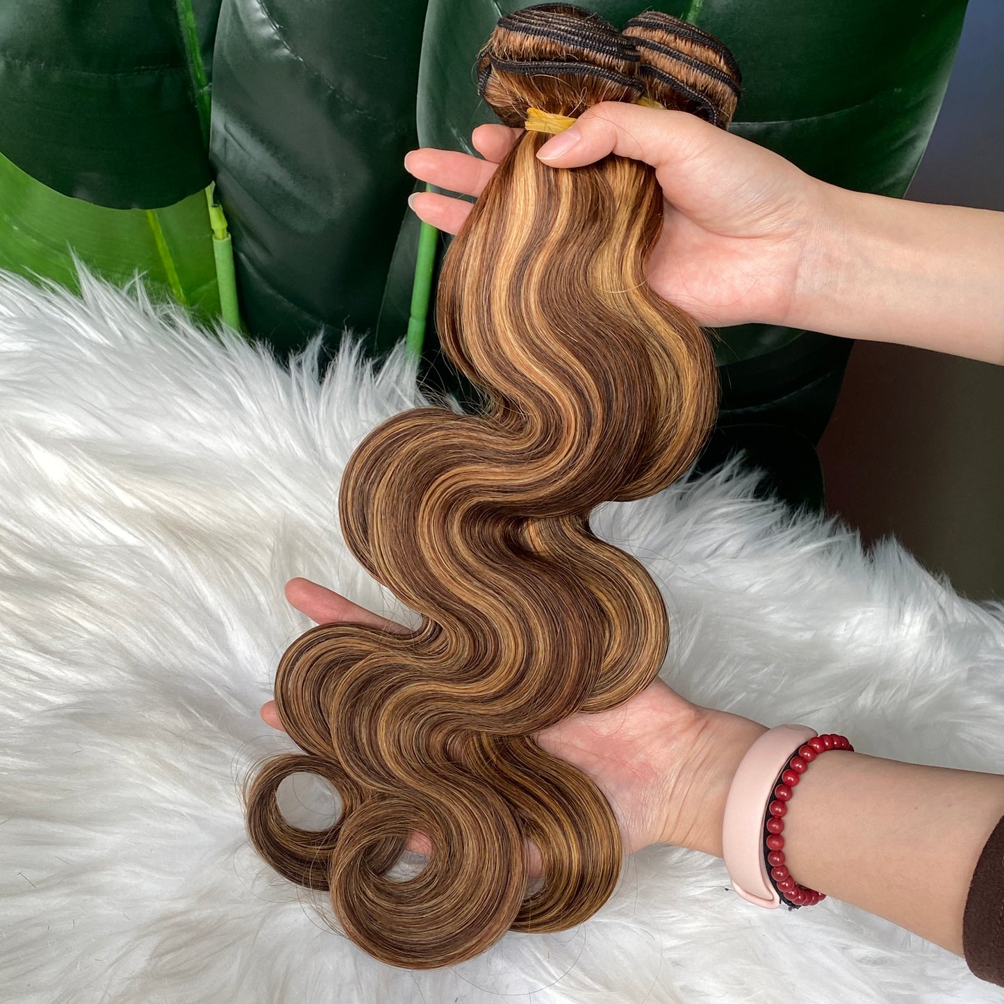 P4/27 Body Wave Bundle 100% Remy Vrigin Raw Human Hair 100g 3Pcs