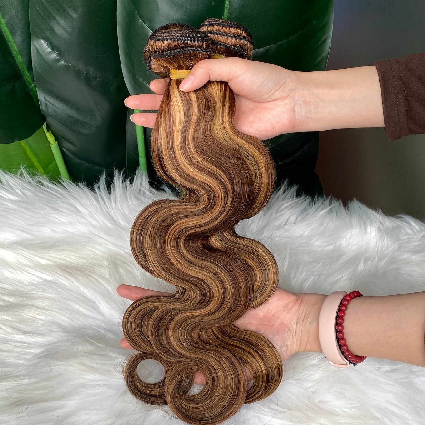 P4/27 Body Wave Bundle 100% Remy Vrigin Raw Human Hair 100g 3Pcs