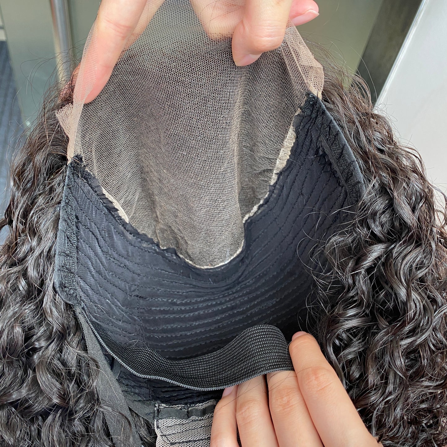HUIXIN Grade 12A 180% Density Jerry Curly 6x6 HD Lace Closure Wig 12-32 Inch
