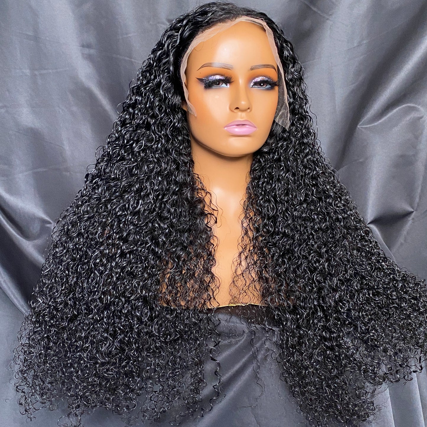 Raw Human Hair Jerry Curly 13x6 HD Lace Frontal Wig 14-30 Inch