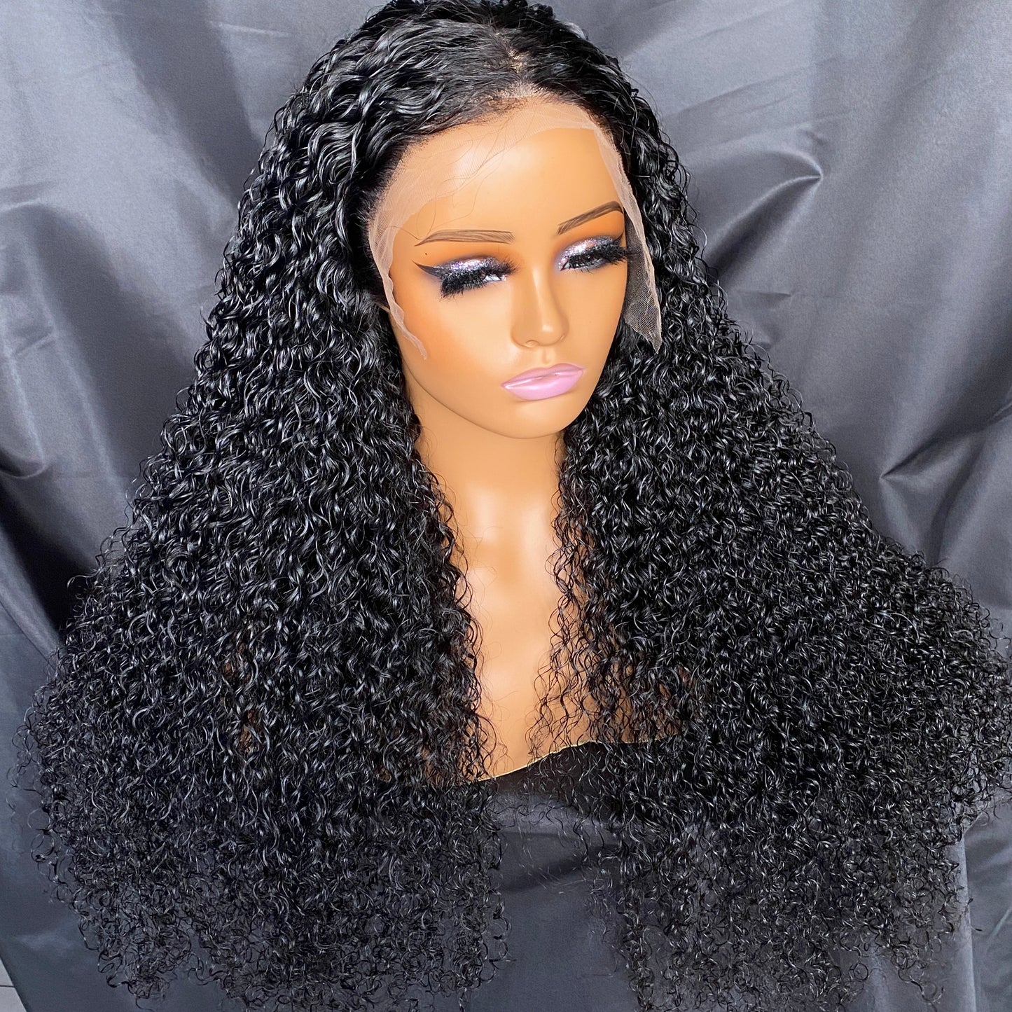 Raw Human Hair Jerry Curly 13x6 HD Lace Frontal Wig 14-30 Inch
