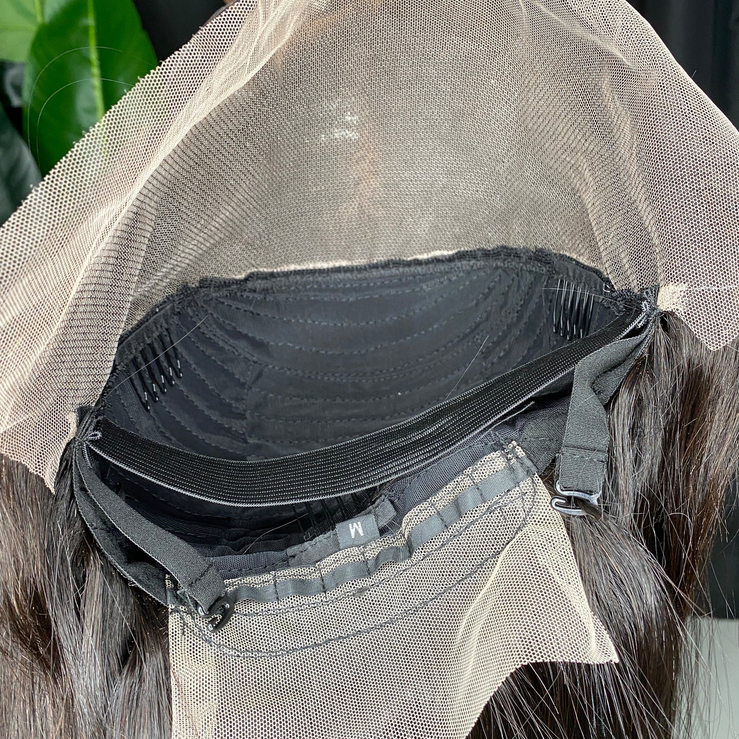 Natural Black Silky Straight 13x4 Transparent Lace Frontal Wig 100% Raw Human Hair