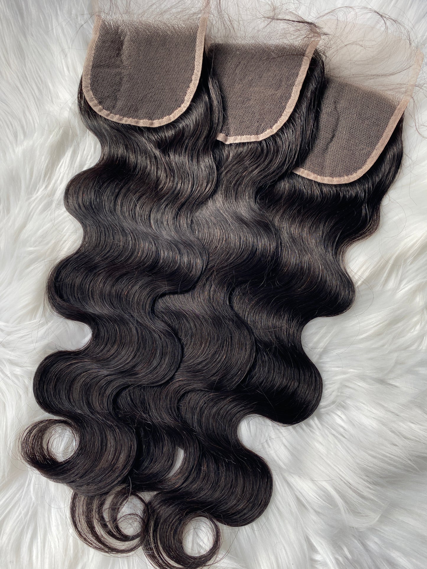 Premium Raw Virgin Quality Body Wave Hair 3 Bundles With 4x4 Transparent Lace Closure