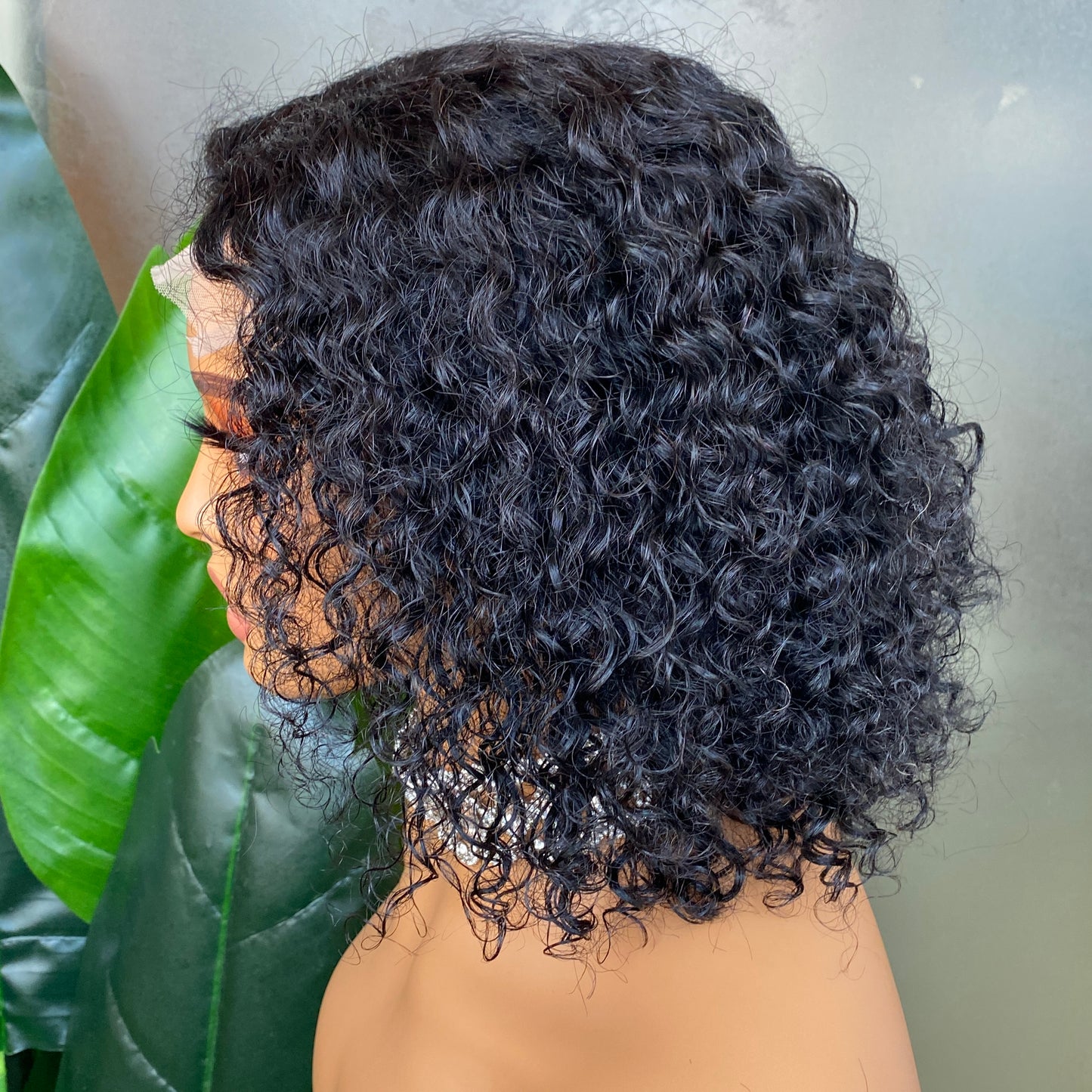 Water Wave 4x4 Transaprent Lace Closure Wig 10 Inch On Sale