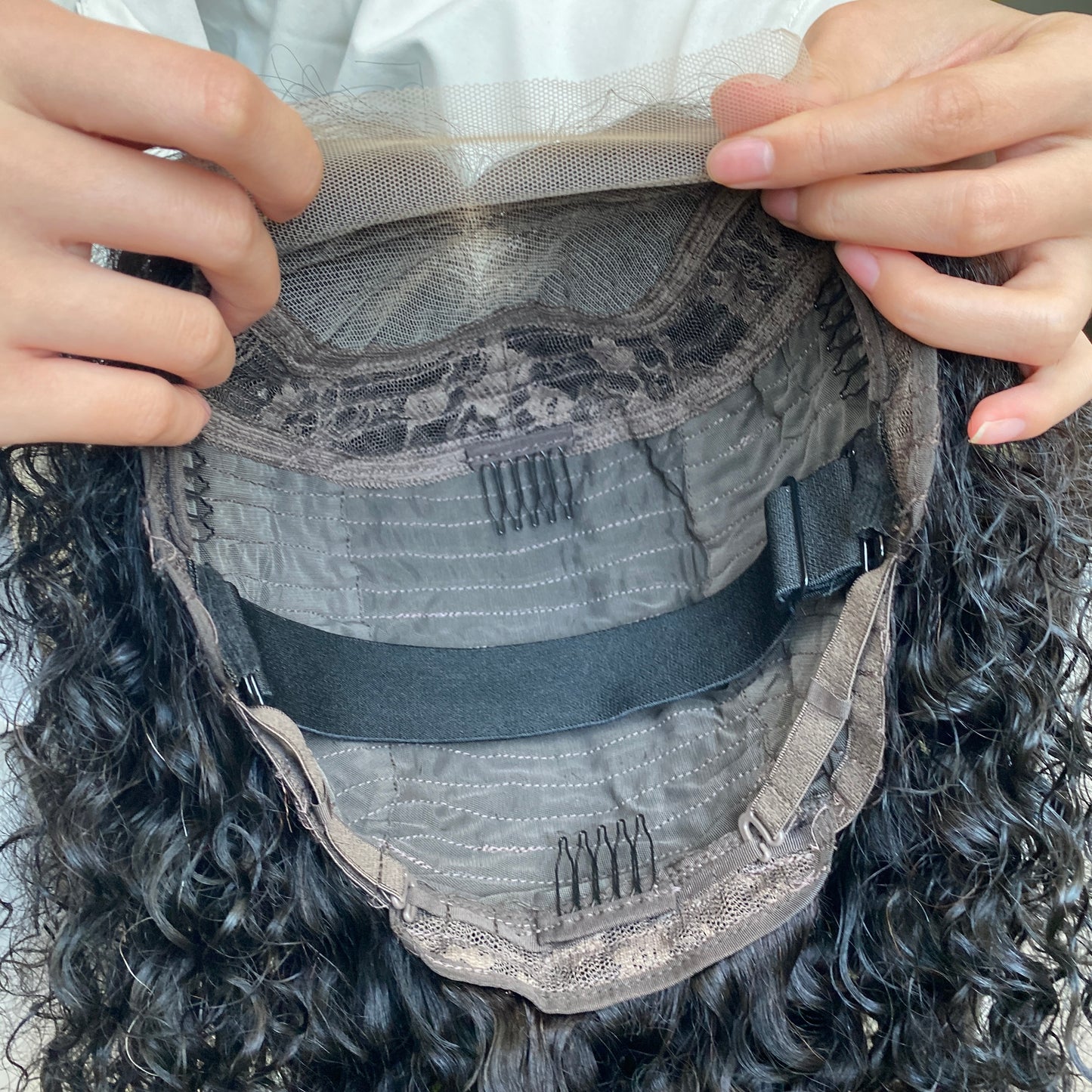 Water Wave 4x4 Transaprent Lace Closure Wig 10 Inch On Sale