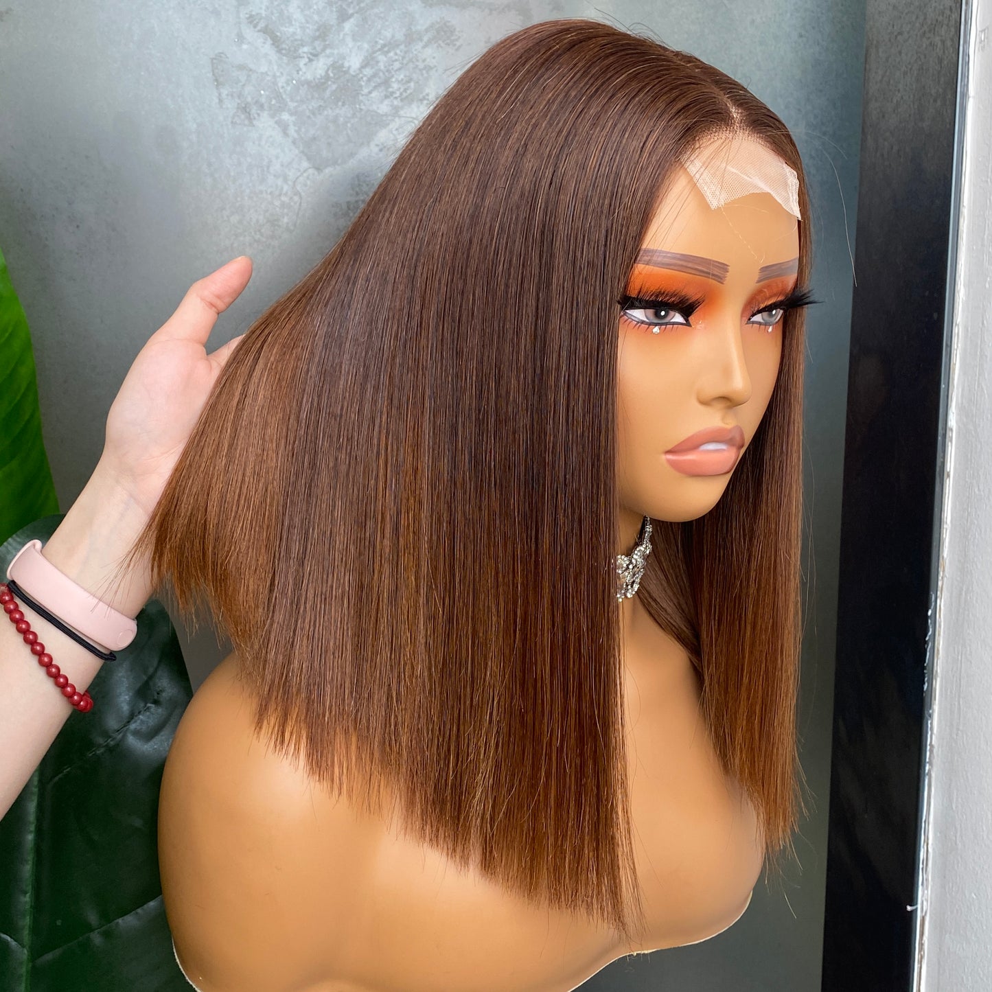Thick Hair Vietnamese Silky Straight 2x6 Transaprent Lace Closure Wig 12 Inch