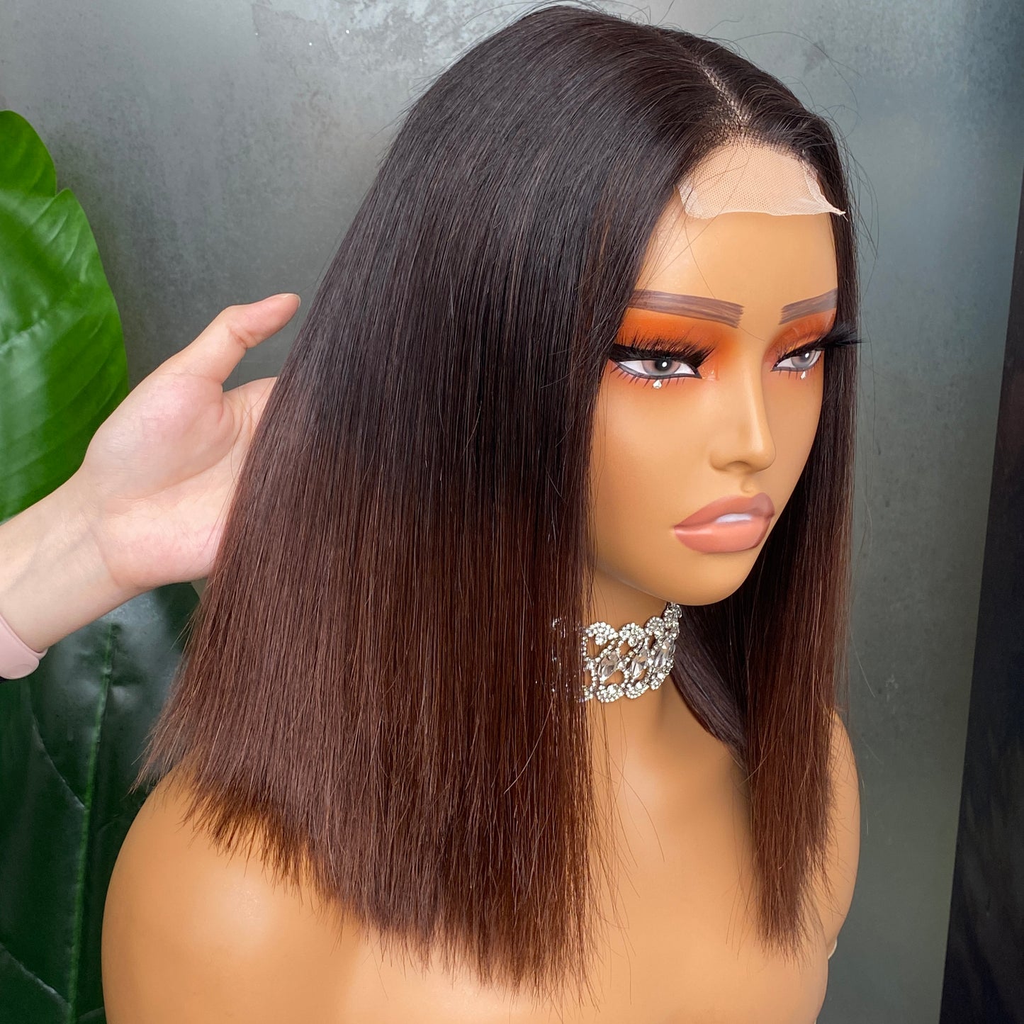 Thick Hair Vietnamese Silky Straight 2x6 Transaprent Lace Closure Wig 12 Inch