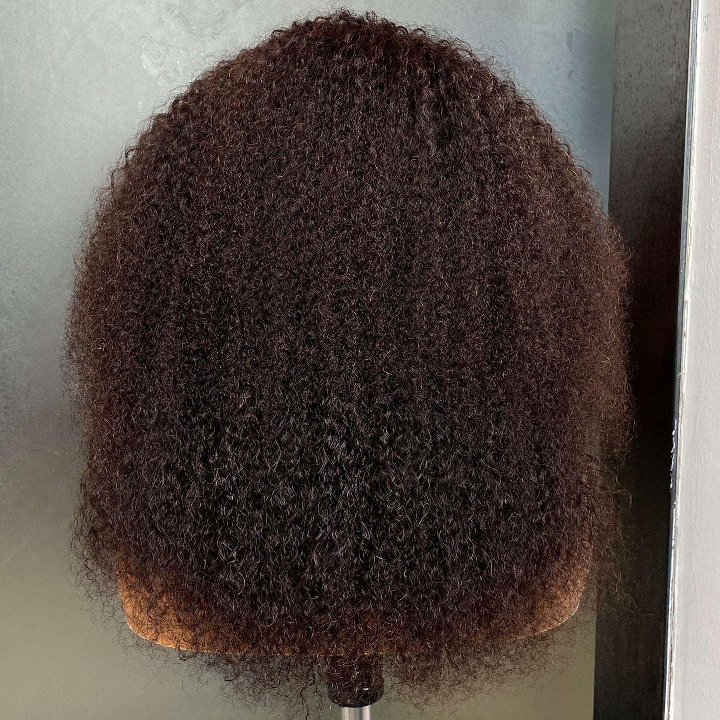 180% Density Kinky Curly Headband Wig Remy Human Hair 10-30 Inch