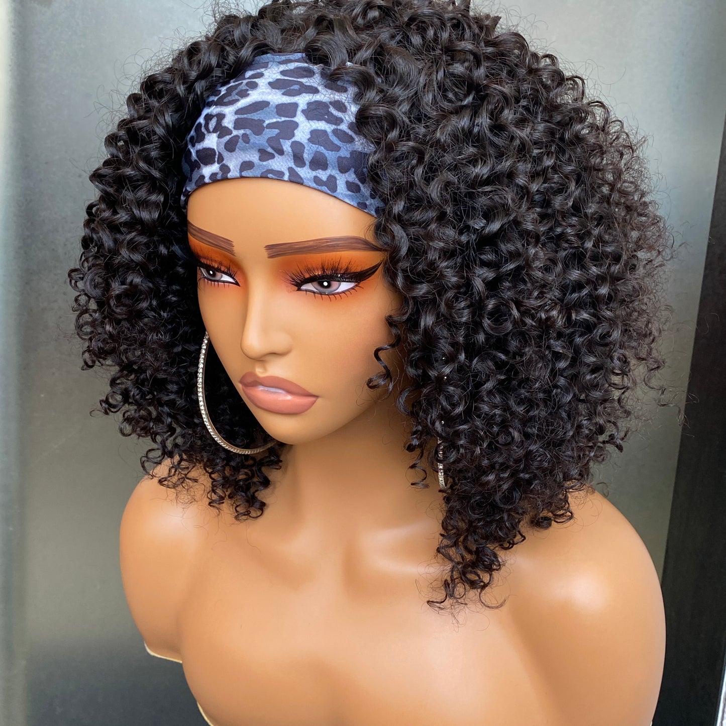 NaturalJerry Curly Headband Wig Raw Human Hair 14-30 Inch