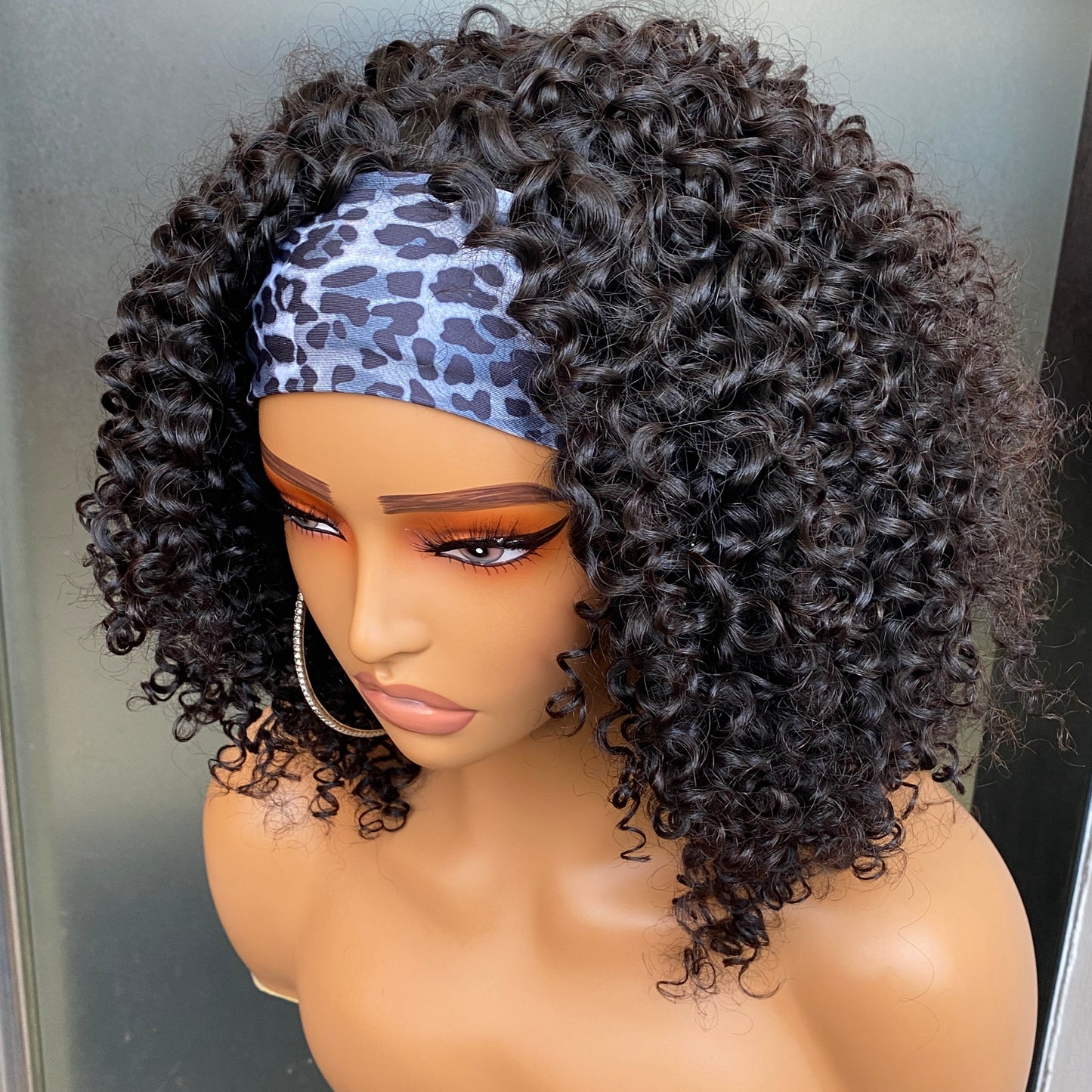 NaturalJerry Curly Headband Wig Raw Human Hair 14-30 Inch