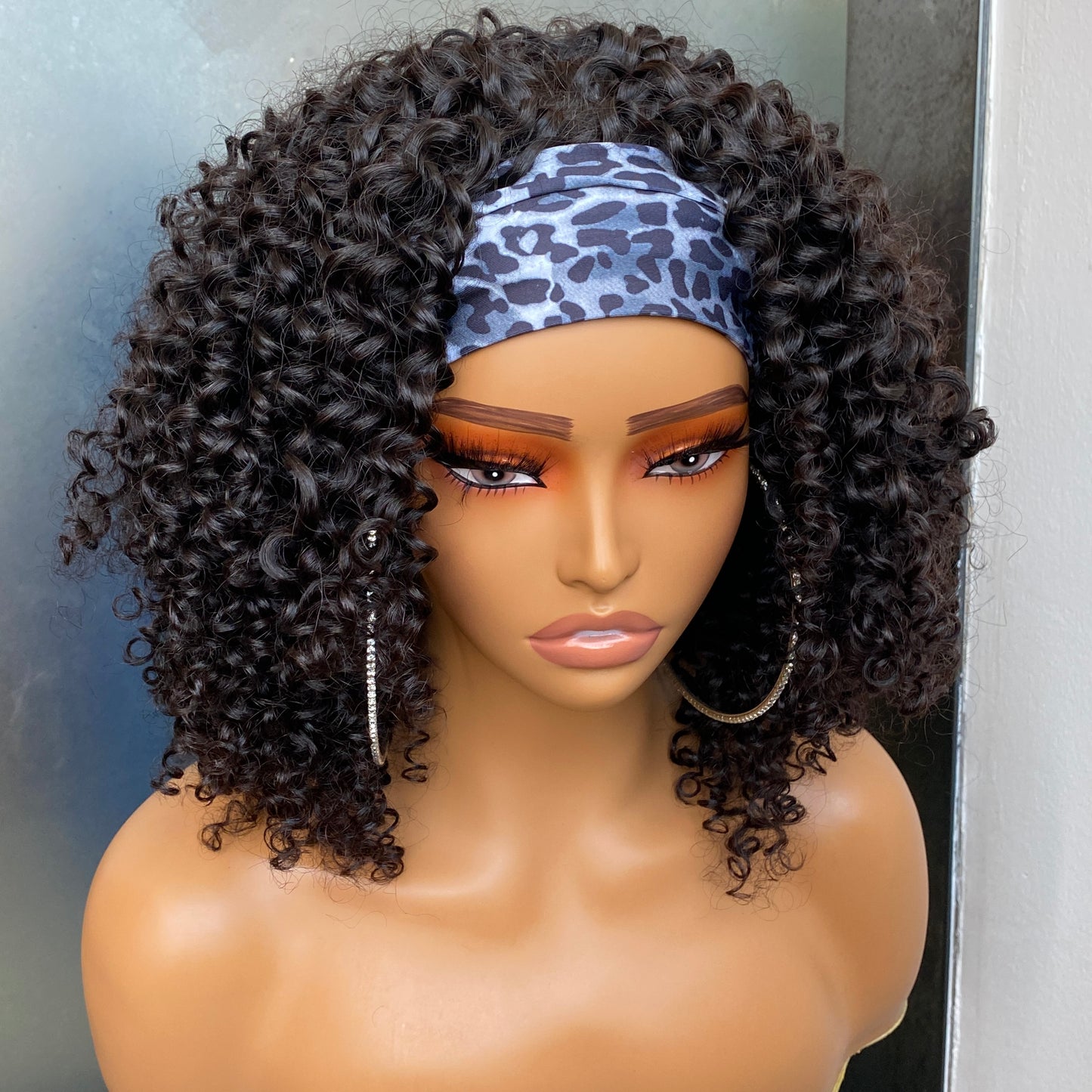 NaturalJerry Curly Headband Wig Raw Human Hair 14-30 Inch