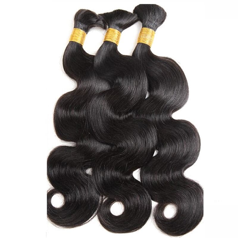 Human Hair Braiding Body Wave Bulk Boho Box Braids No Weft Curly Hair Extensions 100g
