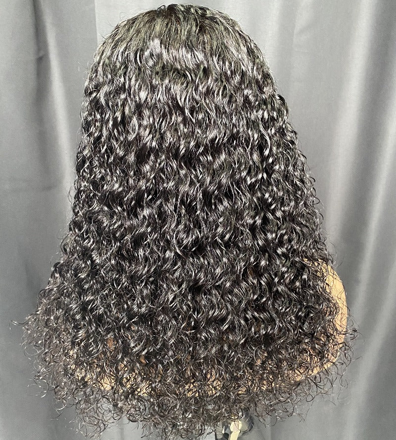 Deep wave 6x6 lace closure wig