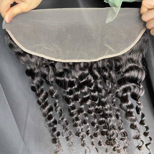 Natural Wave 13x4 Transparent Lace Frontal Human Hair Extension 12-20 Inch