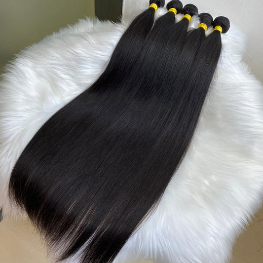 Grade 12A100% Raw Human Hair Silky Straight Bundle 3Pcs 8"-40"