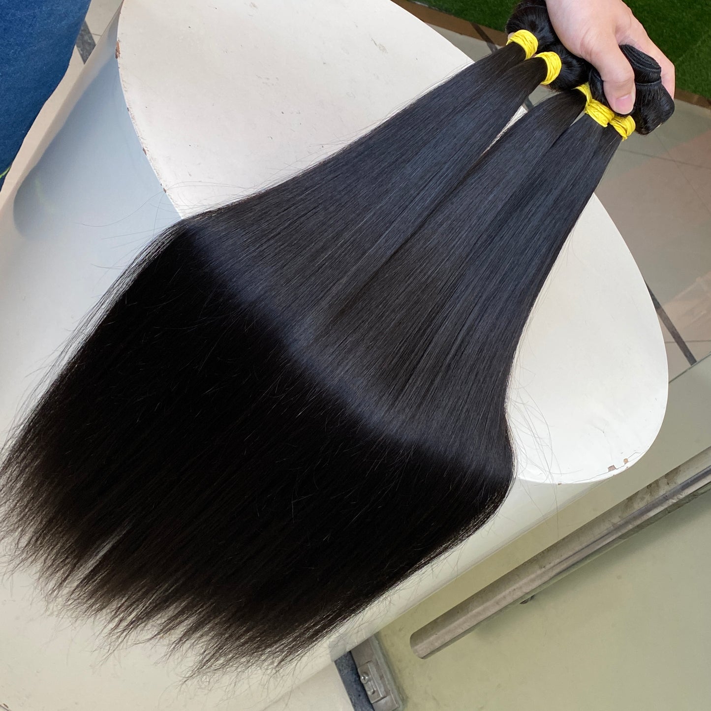 Grade 12A100% Raw Human Hair Silky Straight Bundle 3Pcs 8"-40"