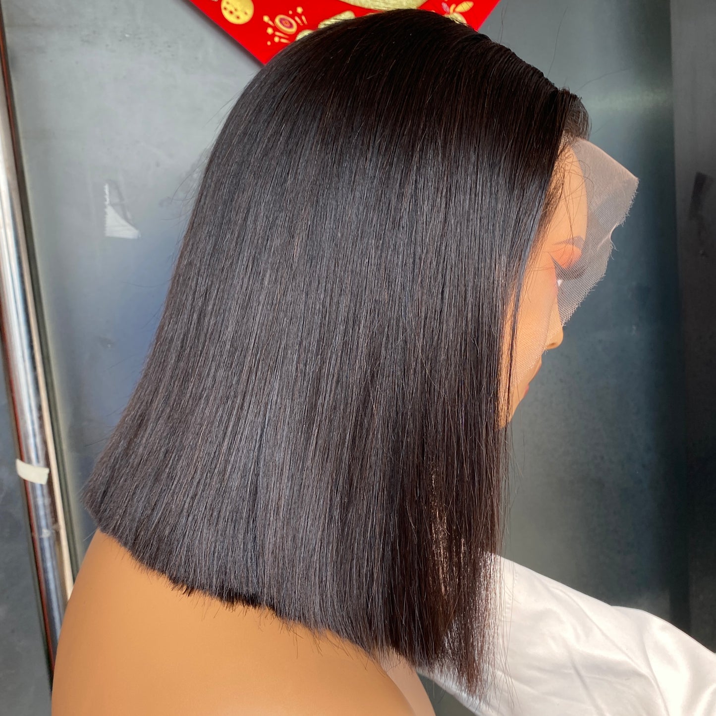 Vietnamese Human Hair Straight 13x4 HD Lace Frontal Wig 12 Inch