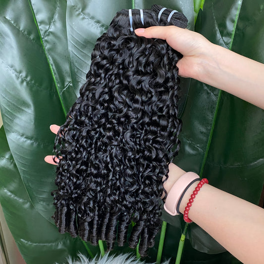 Raw Remy Virgin Human Hair Burmese Spiral Curly 3 Bundles Package Deal