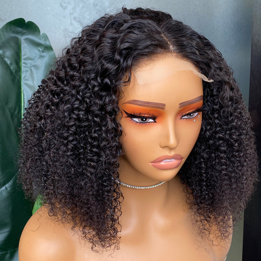 Kinky Curly 4x4 HD Lace Closure Wig 12"-14" Inch