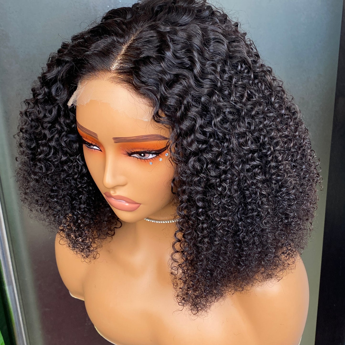 Kinky Curly 4x4 HD Lace Closure Wig 12"-14" Inch