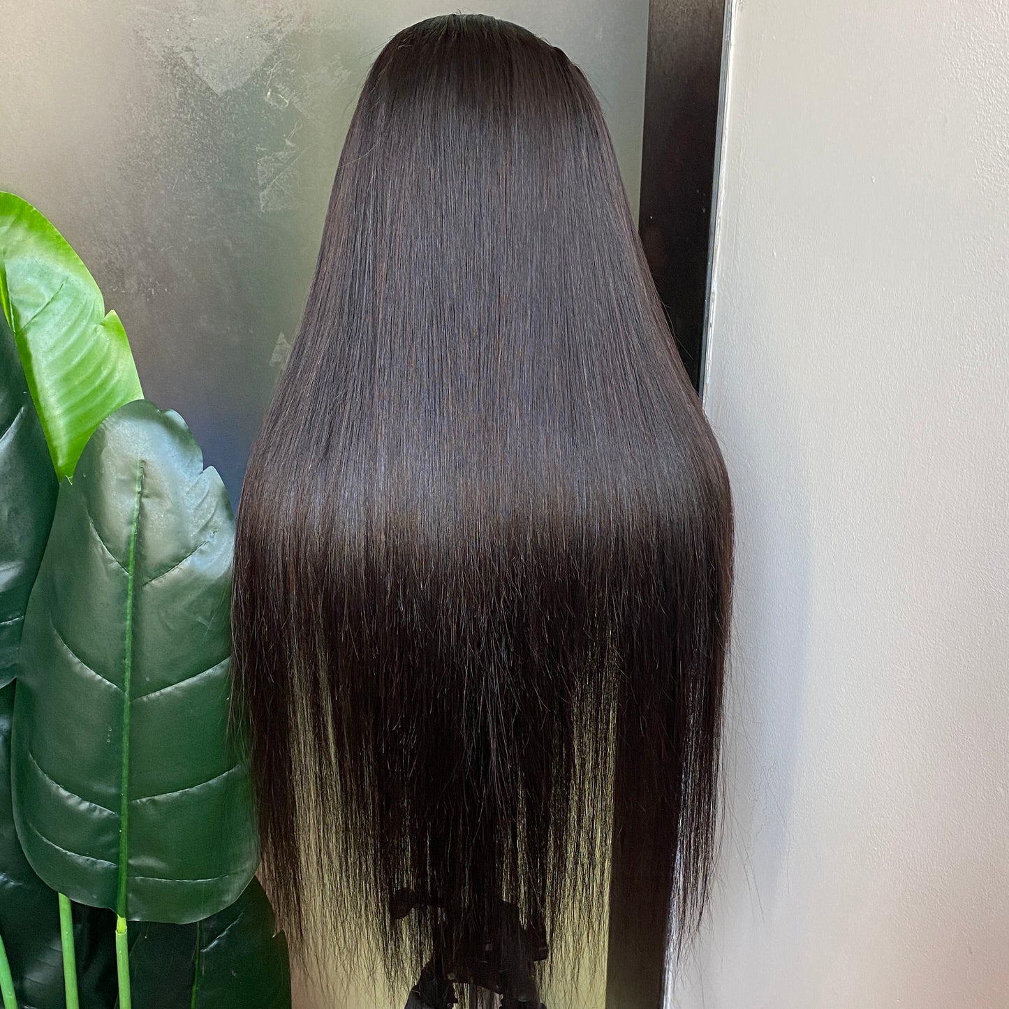 100% Raw Human Hair Silky Straight 13x6 HD Lace Frontal Wig 8-32 Inch