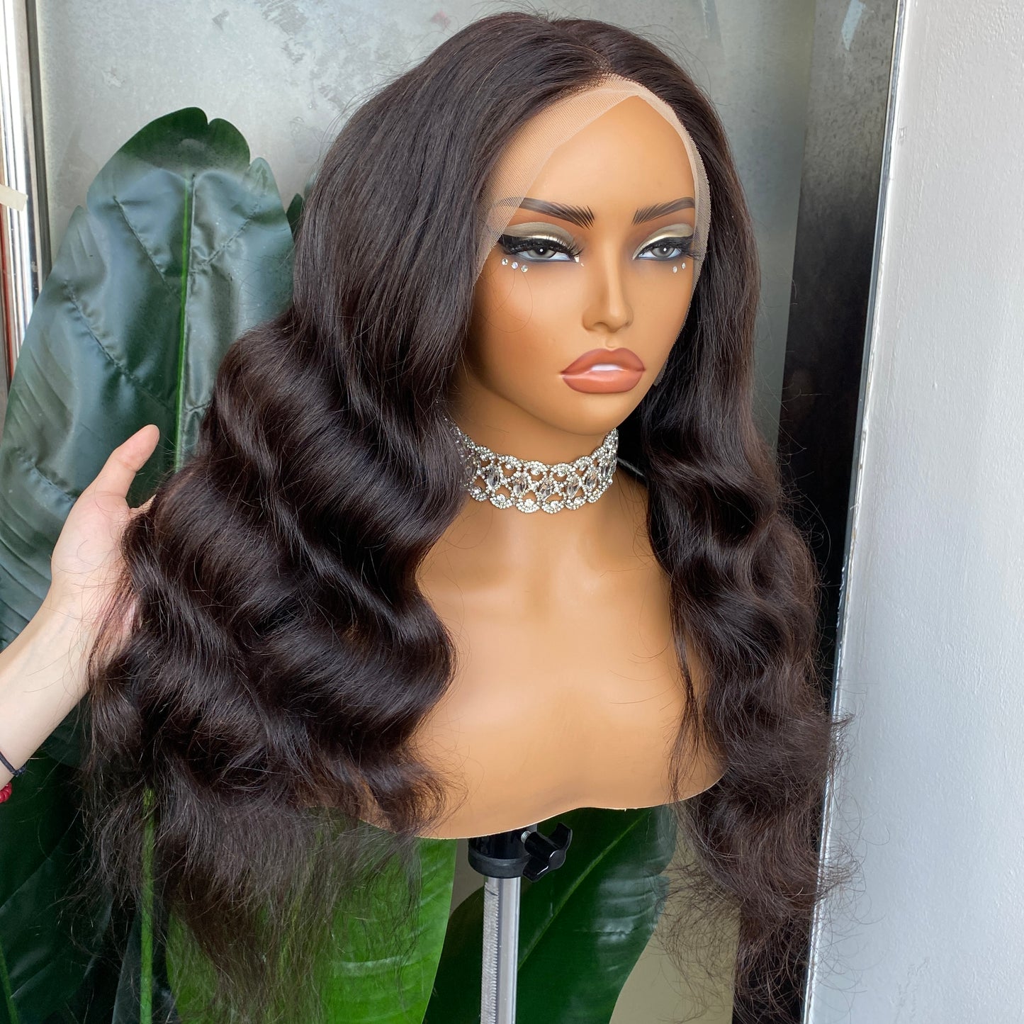 100% Human Hair Body Wave 13x4 Transparent Lace frontal Wig 14-30 Inch On Sale