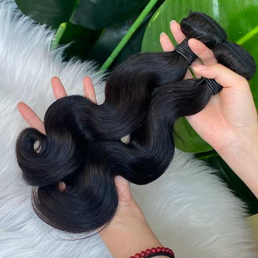 Grade 10A Human Hair Body Wave Bundle 100g/pcs