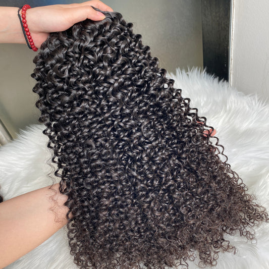 Grade 12A Raw Kinky Curly Bundle 8”-30” 3pcs/lot