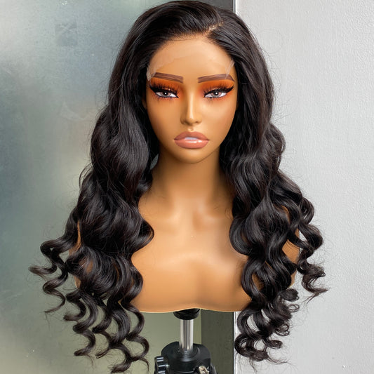 Raw Human Hair 150% Body wave 5x5 HD Lace Closure Wig 8-30 Inch