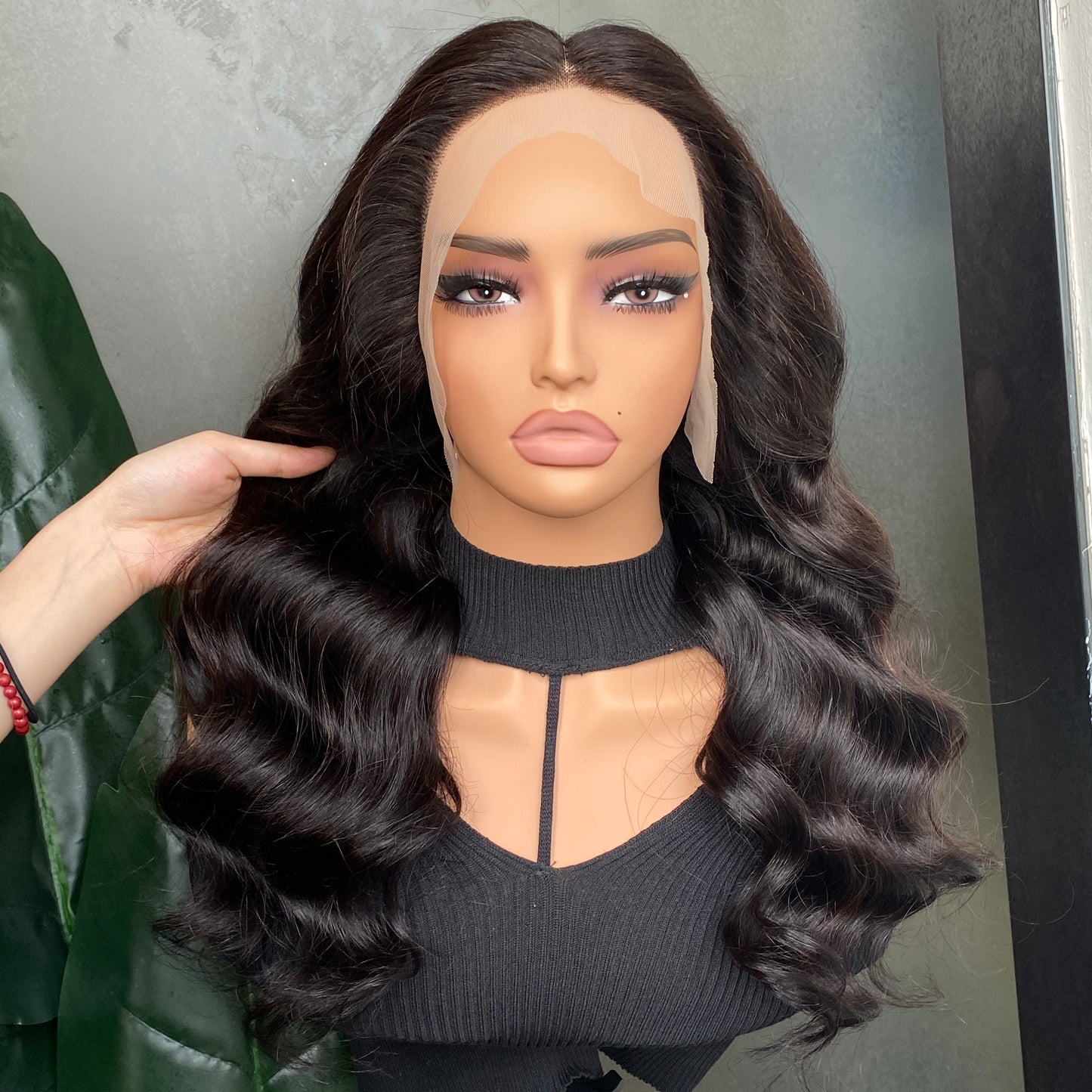 Top Quality Human Hair Body wave 13x4 Transparent Lace Frontal Wig