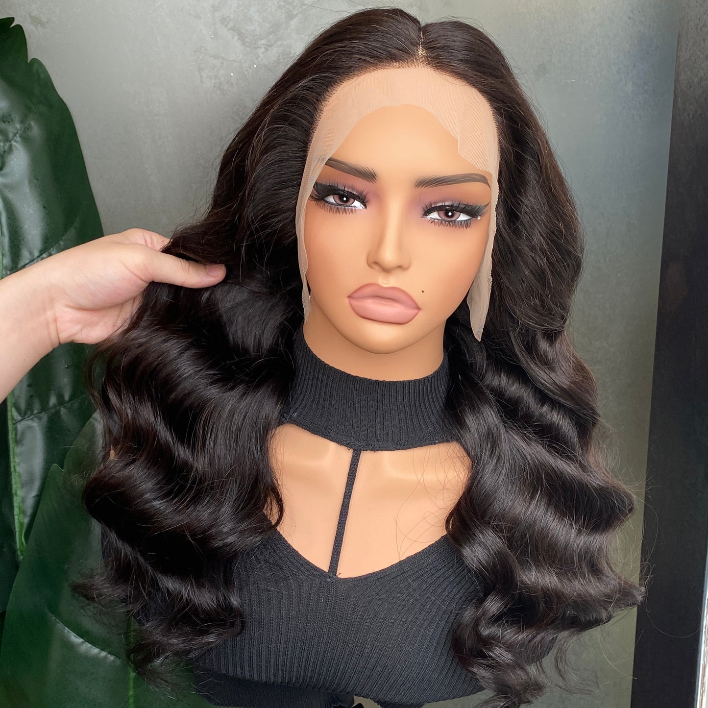 Top Quality Human Hair Body wave 13x4 Transparent Lace Frontal Wig