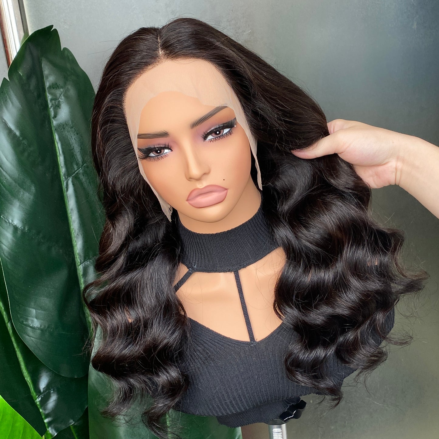 Top Quality Human Hair Body wave 13x4 Transparent Lace Frontal Wig