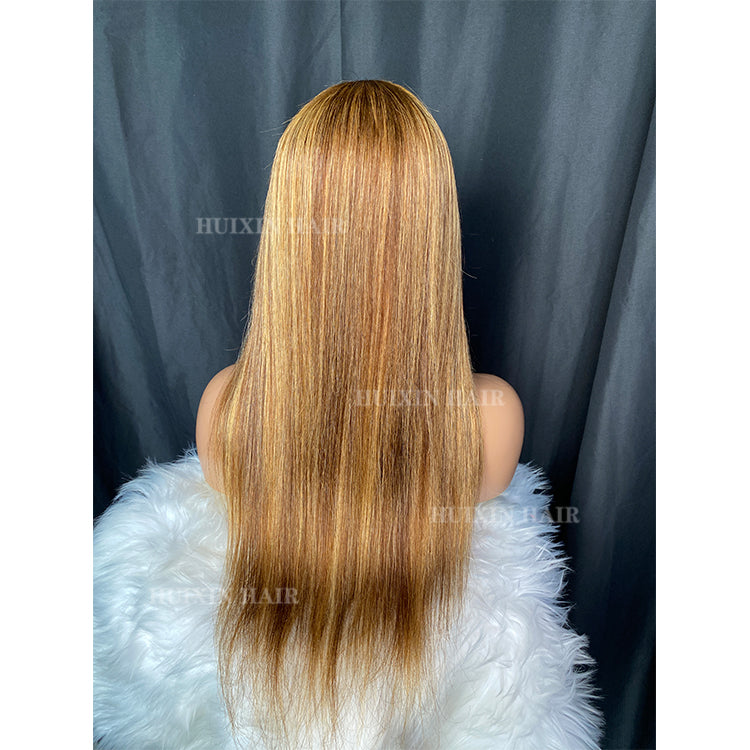 p4/27 silky straight regular Wig 22"