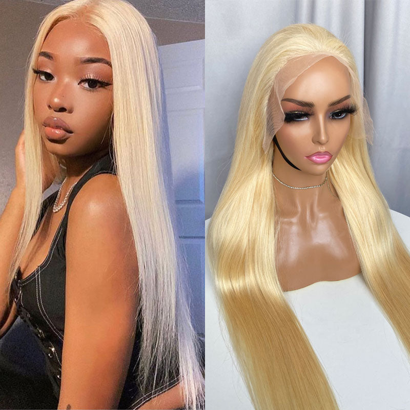 613 straight 13x4 transparent lace wig