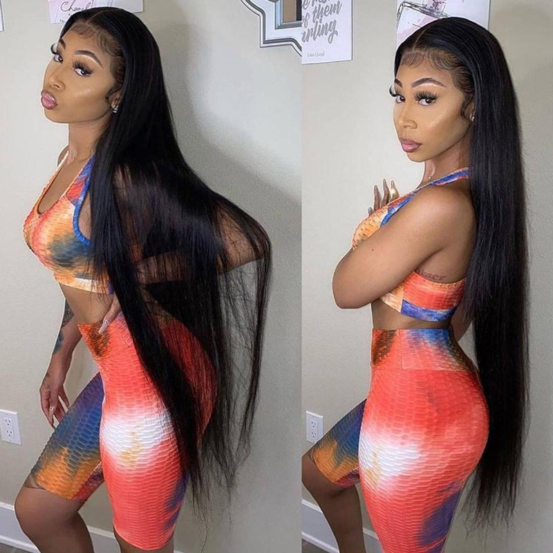 straight 4x4 lace closure wig