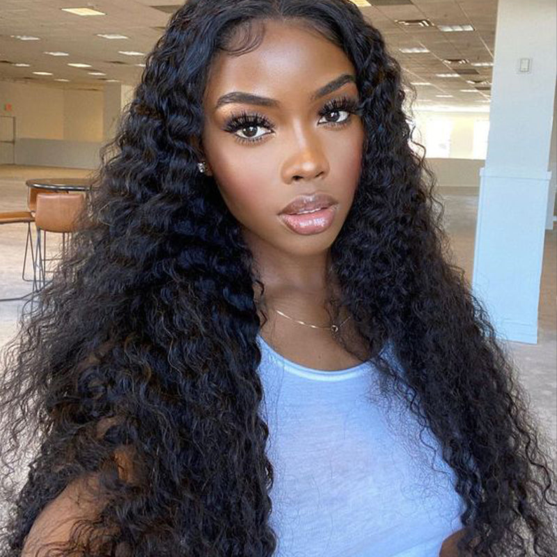 silky deep wave 13x4 transparent lace wig