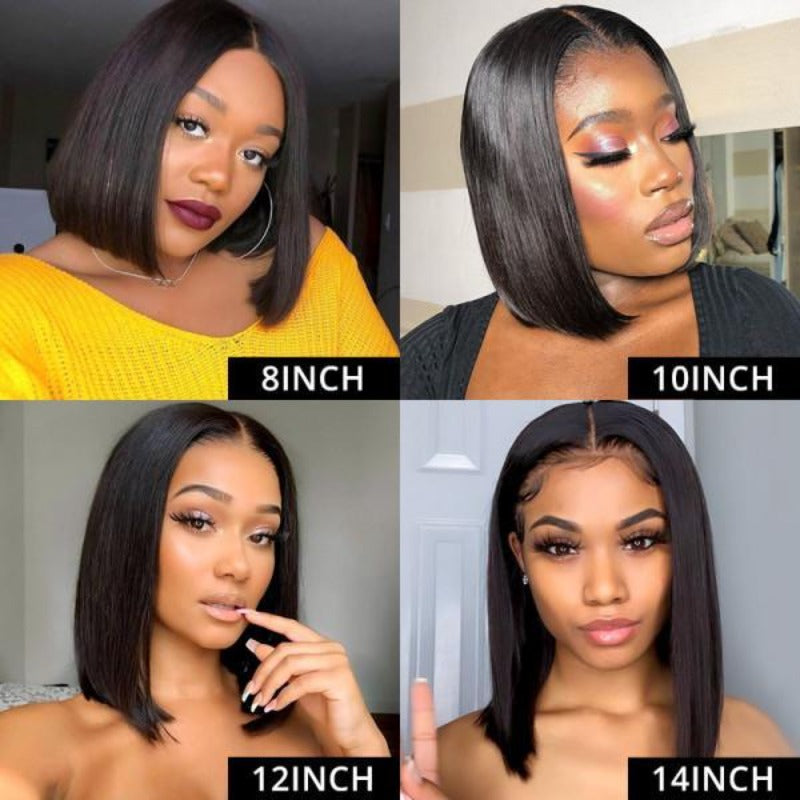 on sale-straight bob cut front lace wig