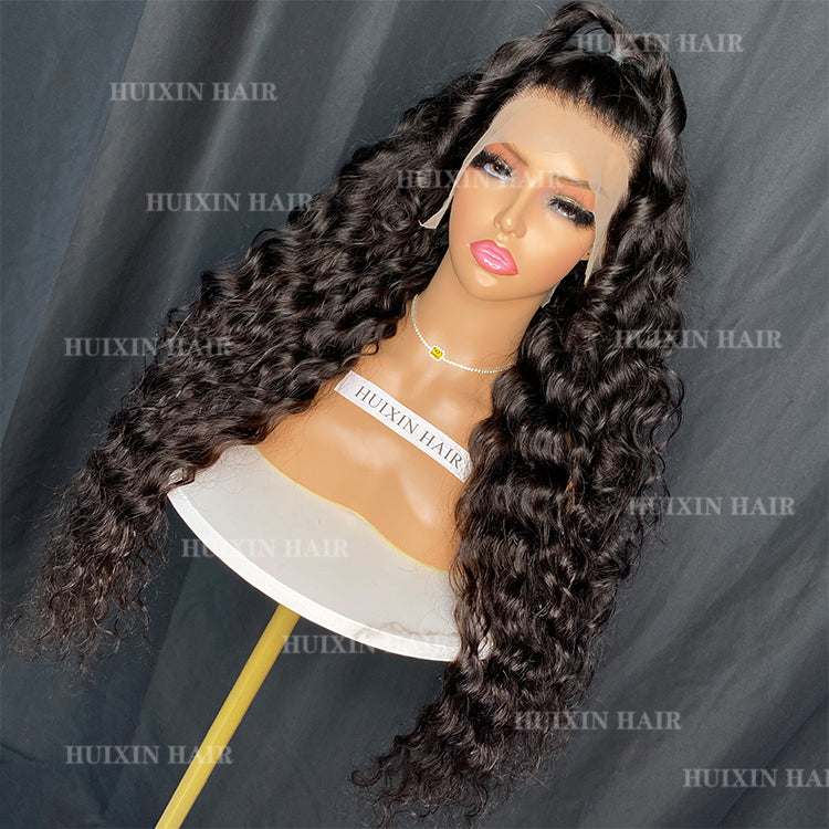 Natural Wave 13X4 Transparent Lace Frontal Wig