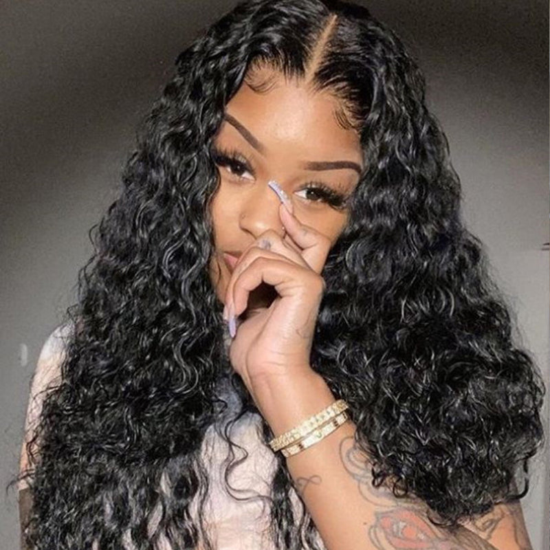 silky deep wave 13x4 transparent lace wig