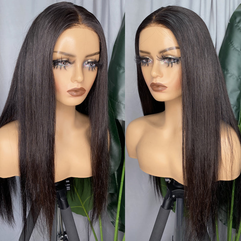 straight 4x4 lace closure wig