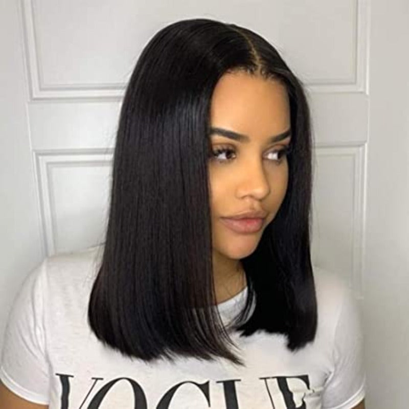 on sale-straight bob cut front lace wig