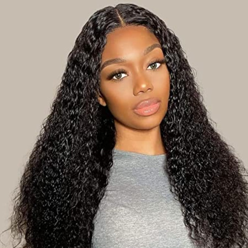 Deep wave 6x6 lace closure wig