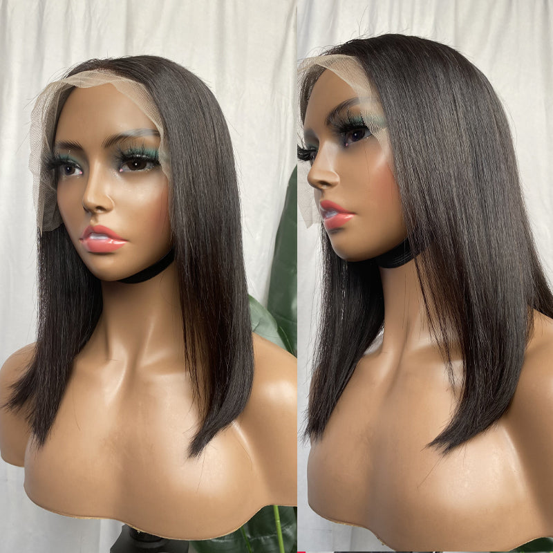 on sale-straight bob cut front lace wig