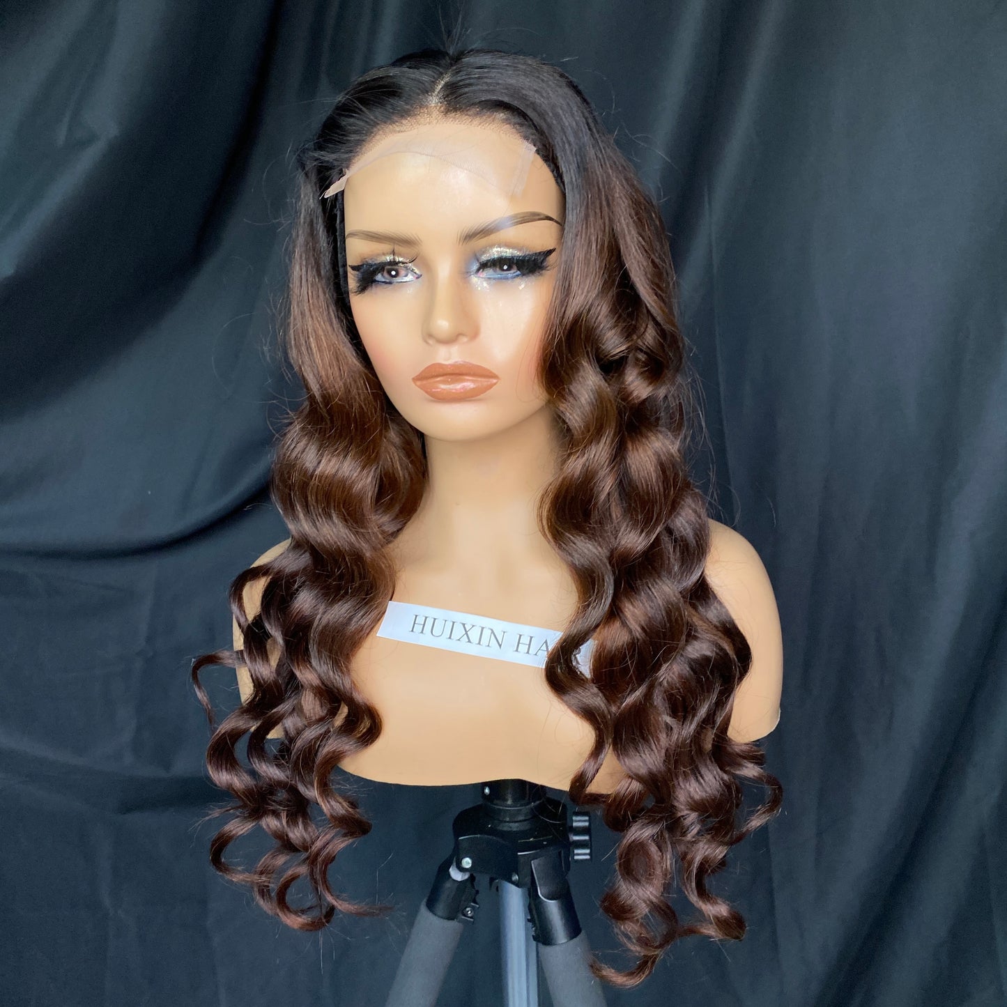 1B Brown Body Wave 4X4 Wig 24''