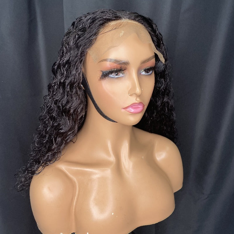 Deep wave 6x6 lace closure wig