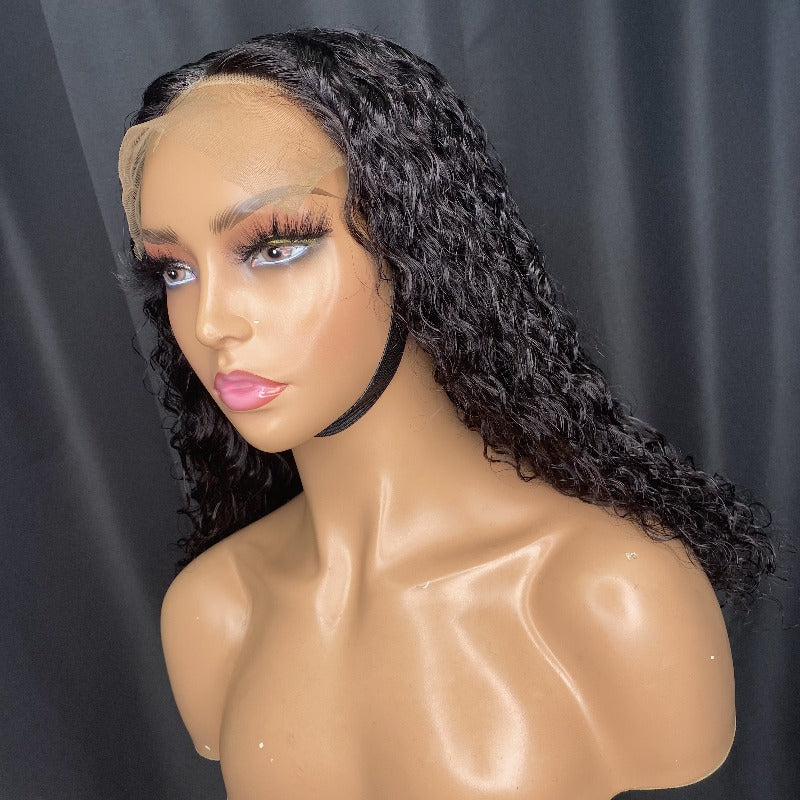 Deep wave 6x6 lace closure wig